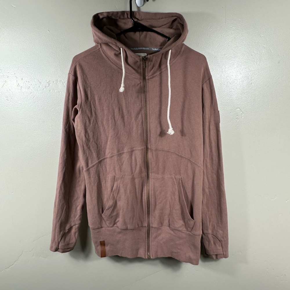 Ampersand Ave Performance Fleece Zip Up Jacket Size Small - Light Brown - Picture 2 of 8